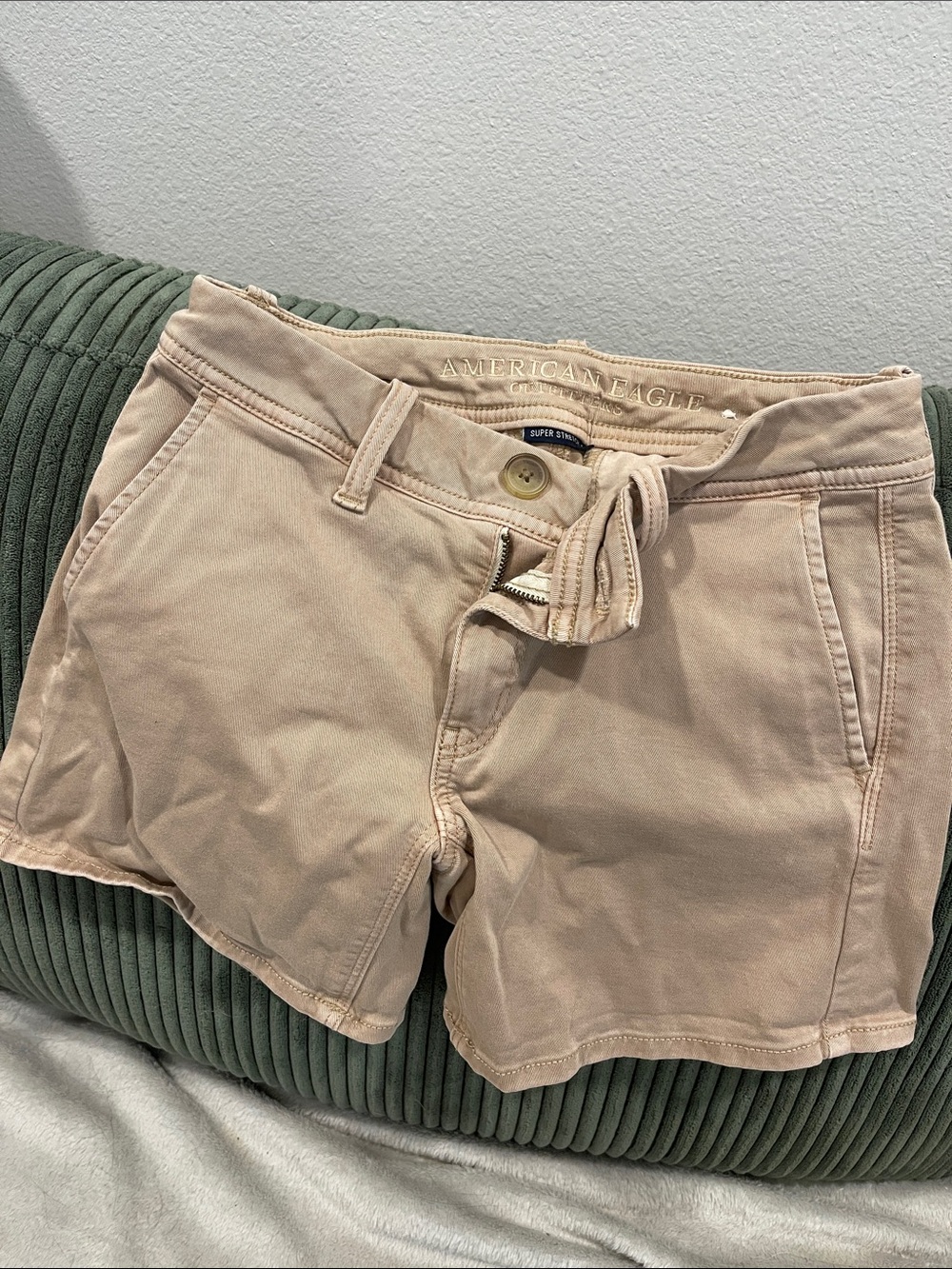 American Eagle Outfitters Stretch Tan Women’s Cotton Shorts